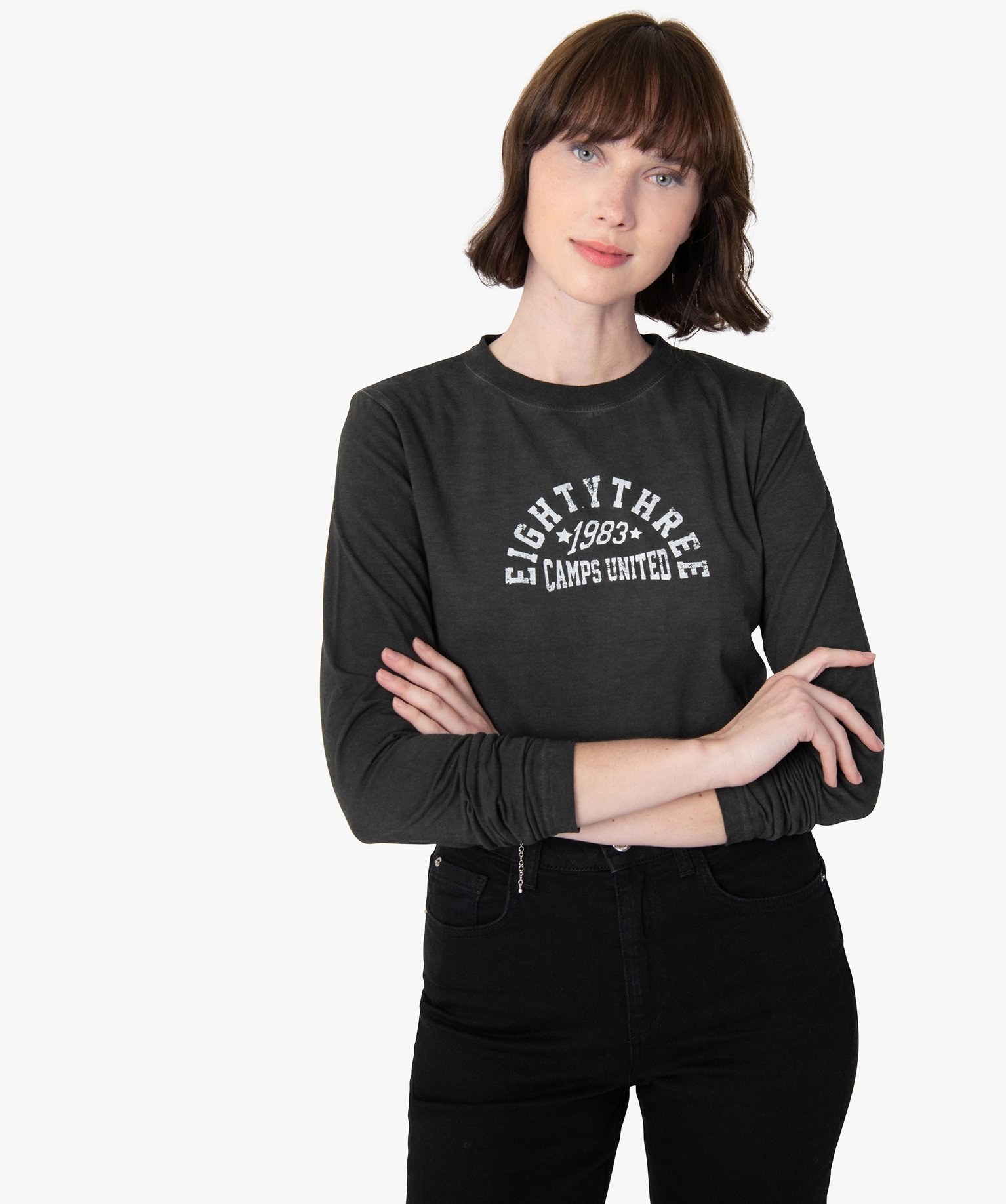 Tee-shirt femme à manches longues – Camps United | GEMO