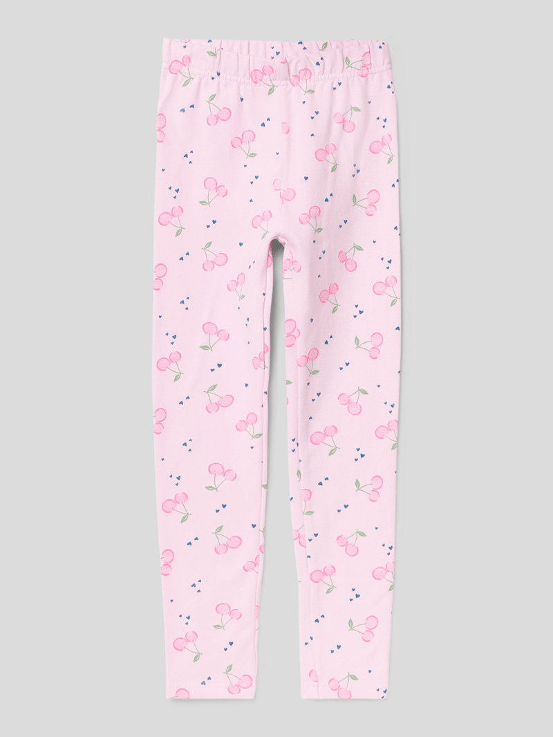 Leggings mit elastischem Bund in hellrosa