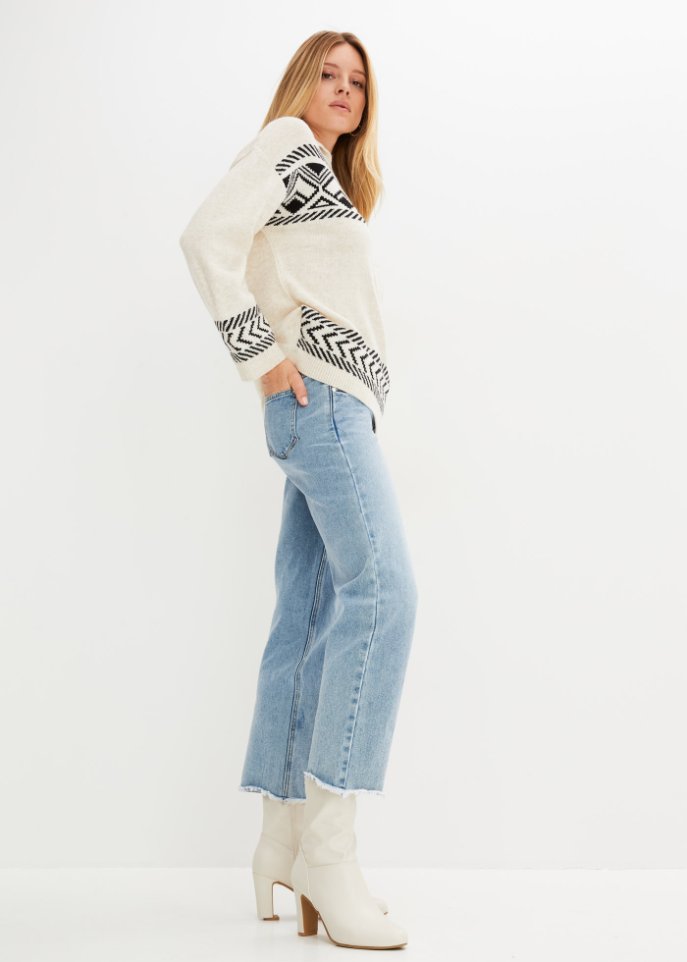 gemusterter Pullover
