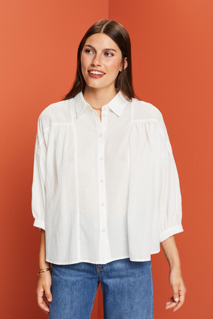 Oversize-Bluse, 100 % Baumwolle