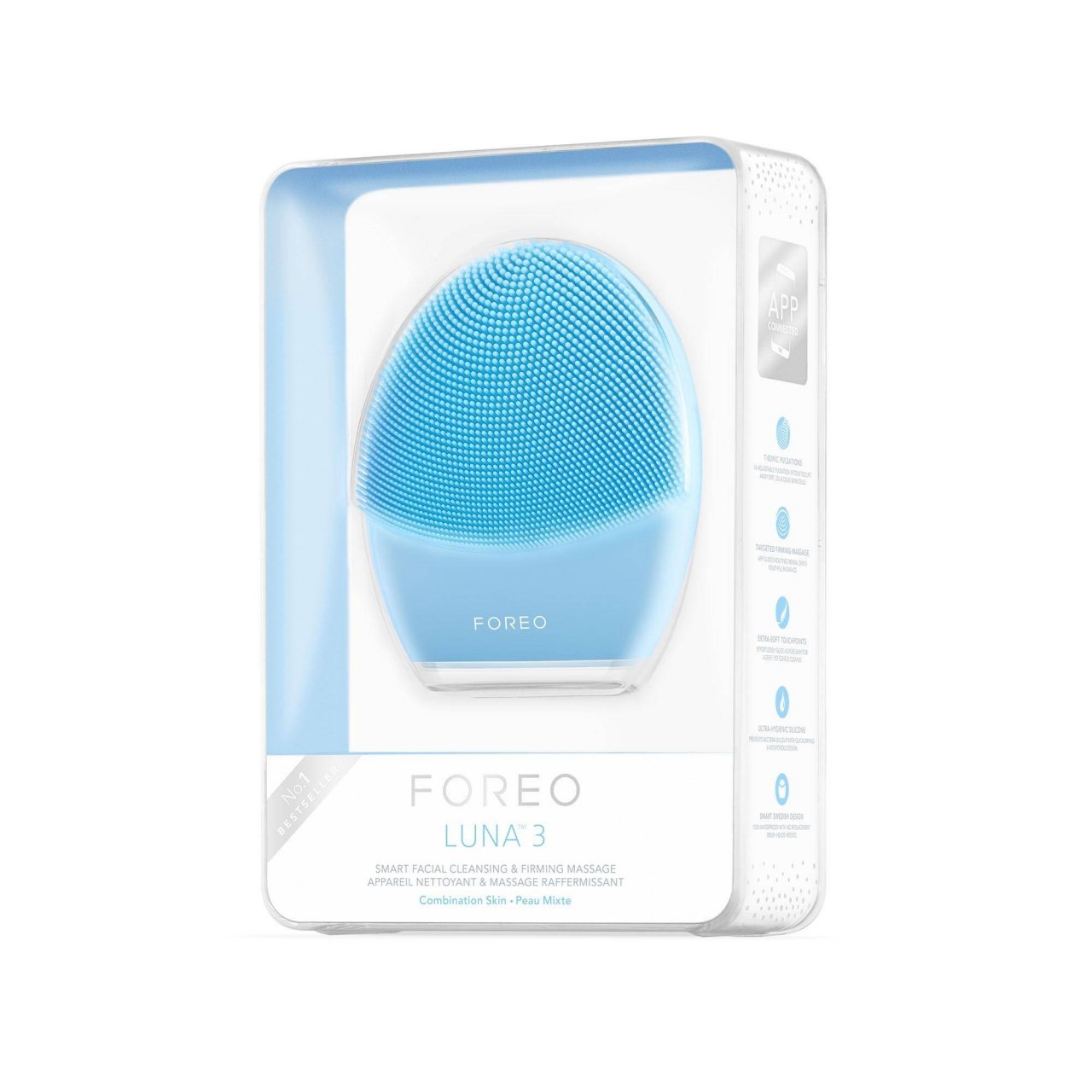 Foreo LUNA 3 Sonic Gesichtsreiniger und Anti-Aging-Massagegerät für Mischhaut
