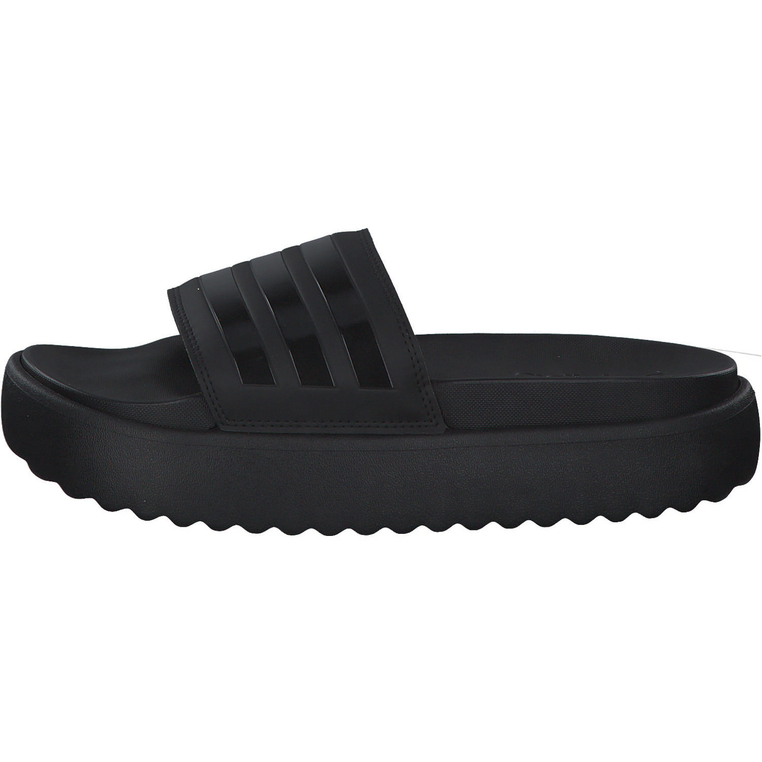 Adidas Adilette Platform, Badeschuhe, Damen, BLACK