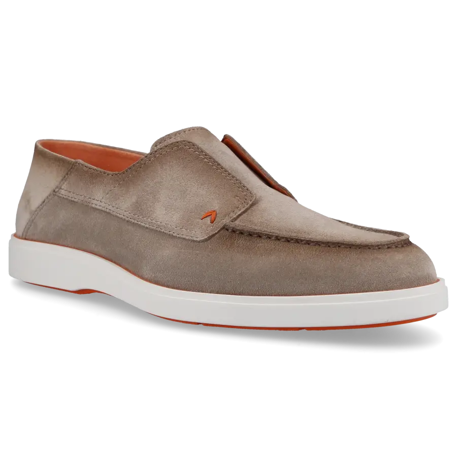Santoni - Loafer 18407 Veloursleder - beige