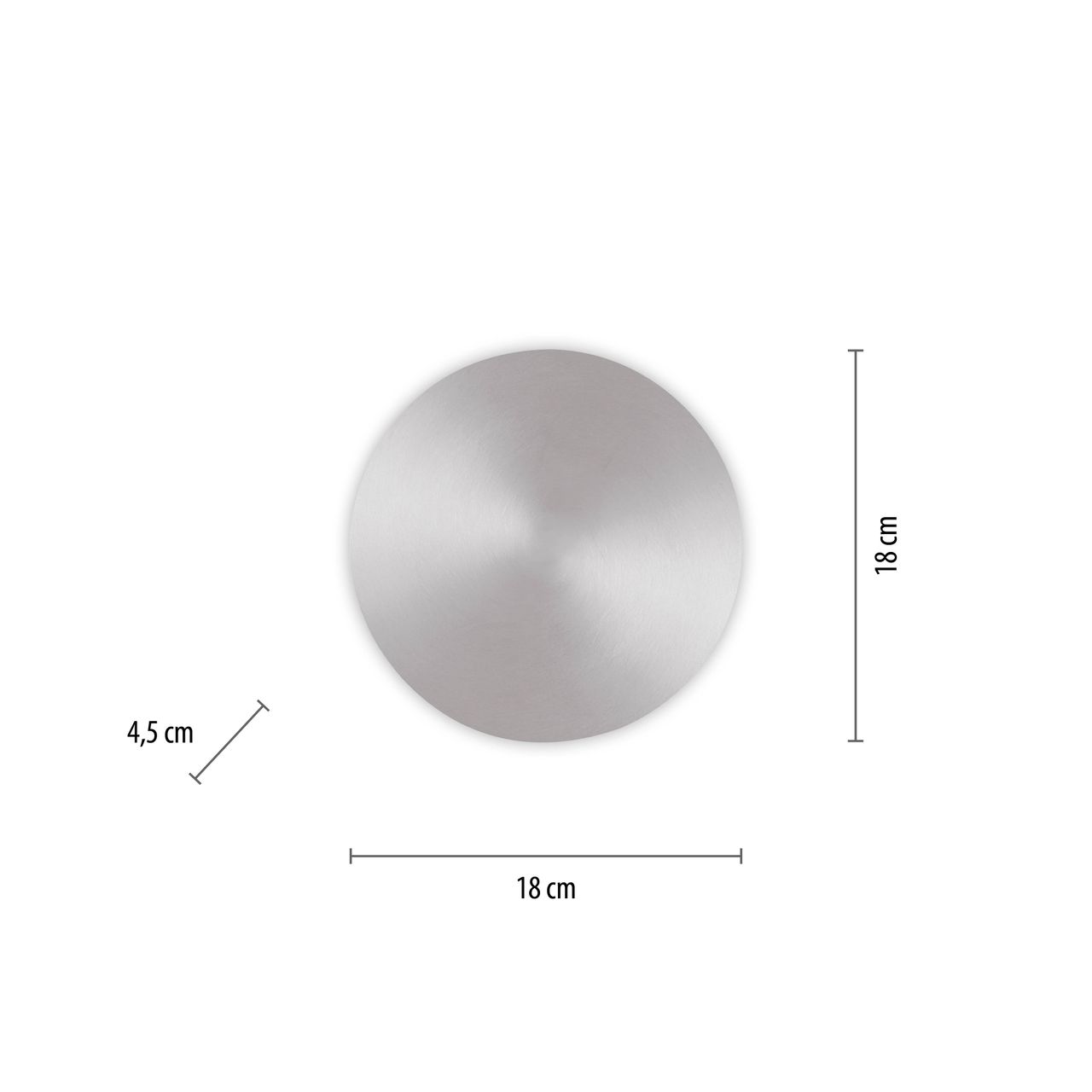 Paul Neuhaus LED Wandleuchte AKKU PUNTUA, Akkubetrieb, Klettverschluss, aluminium