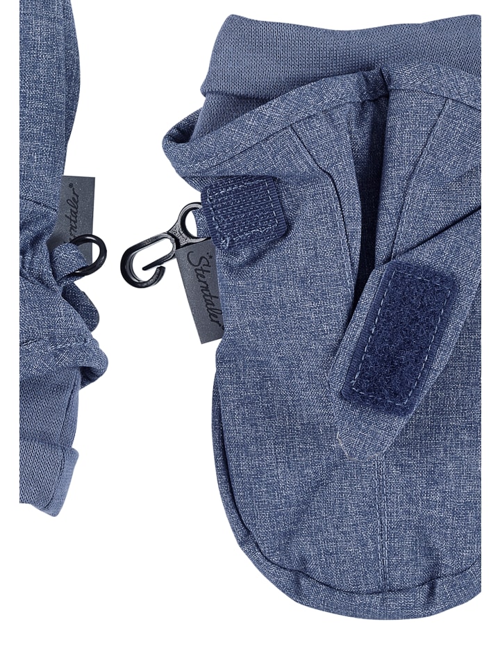 Sterntaler Fäustlinge uni in tintenblau melange günstig kaufen