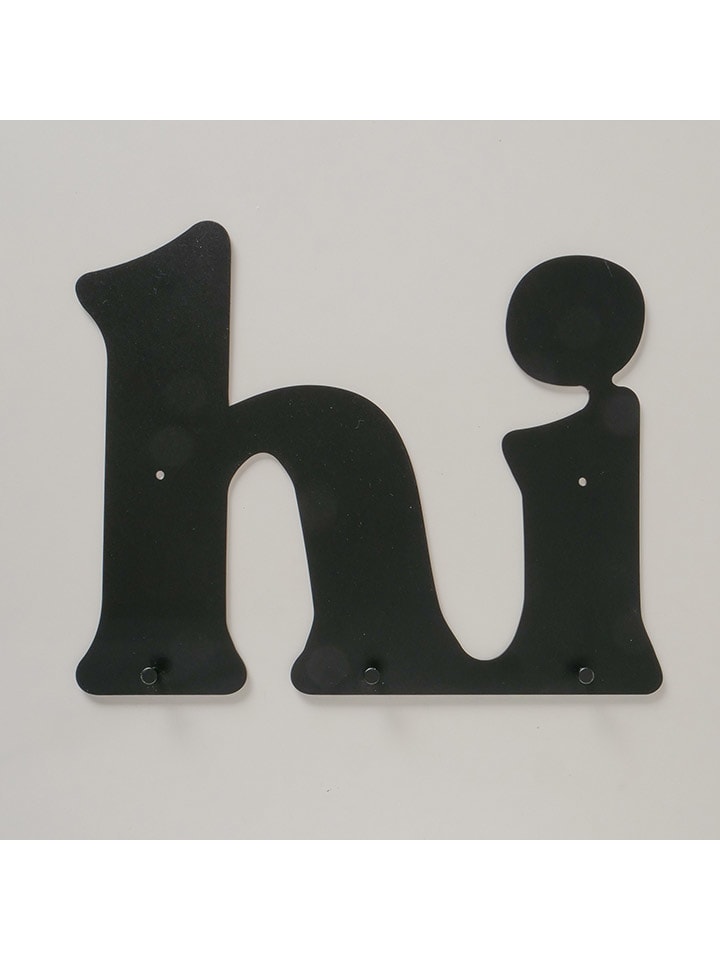 Boltze Garderobenhaken ''Hi'' in Schwarz - (B)38 x (H)30 x (T)2 cm günstig kaufen onesize