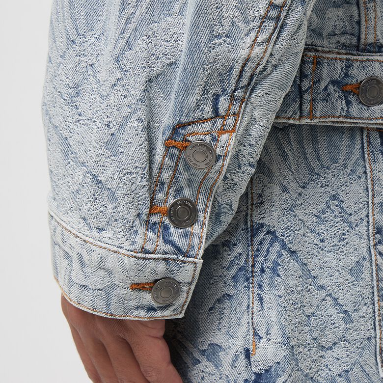 Daily Paper Settle Macrame Denim Jacket light blue
