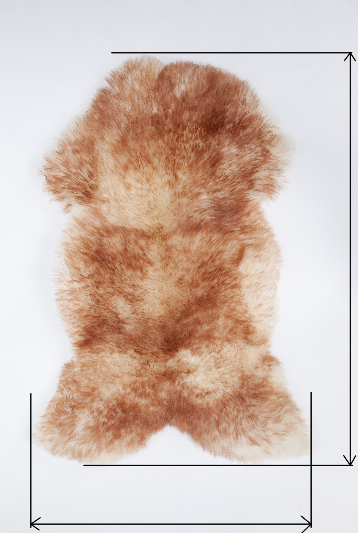 Fellteppich Pioniers Verkauf Schaffell Lammfell silbern-stracciatella 110-119 cm, Pioniers Verkauf