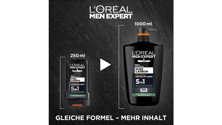 L'Oréal Men Expert Pure Carbon Duschgel XXXL 1 l