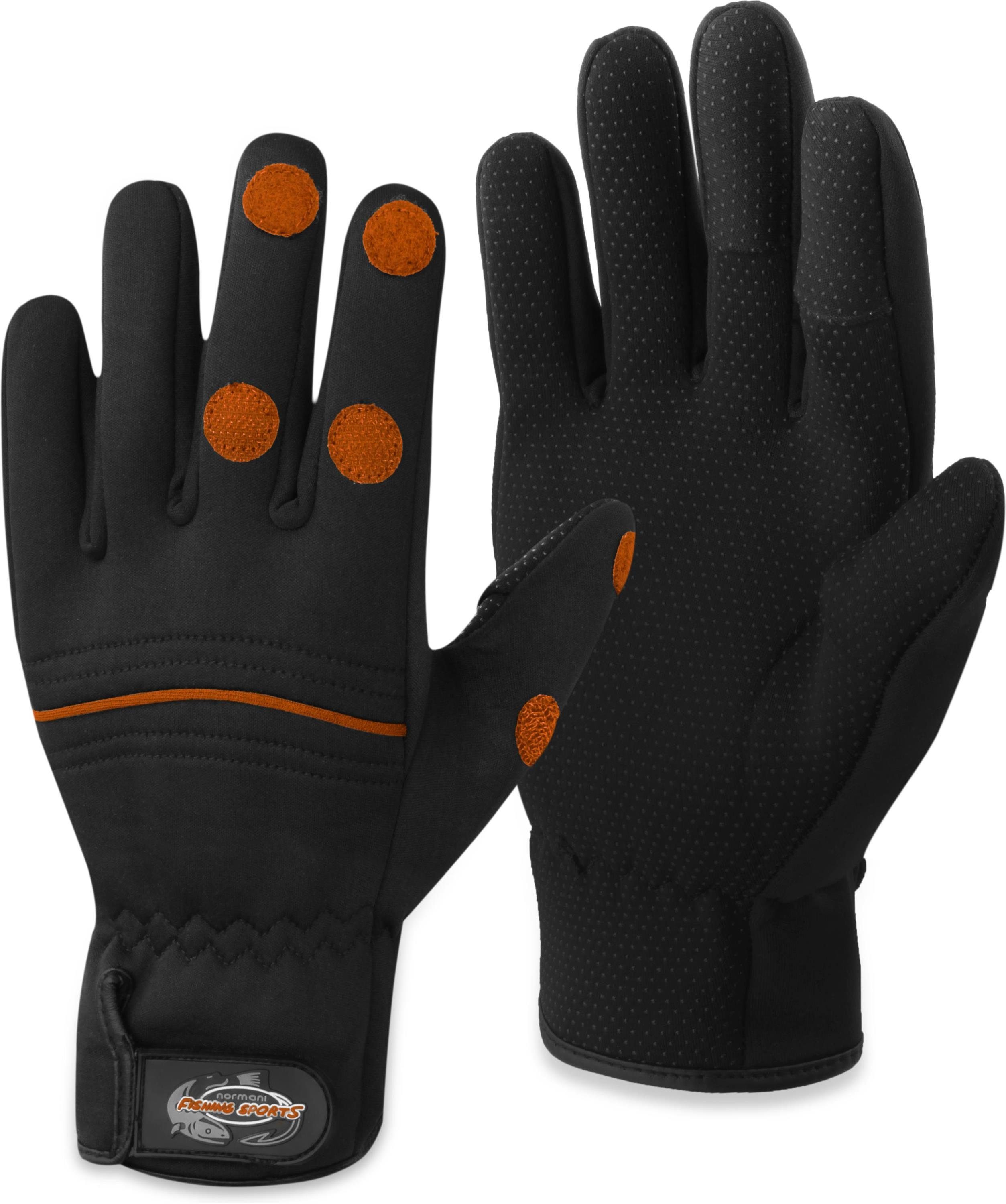 normani Angelhandschuhe Anglerhandschuhe Tarpune Wasserdichte und Winddichte Angel Handschuhe Winterhandschuhe aus Neopren mit klappbaren Fingerkuppen und gummierter Handinnenfläche