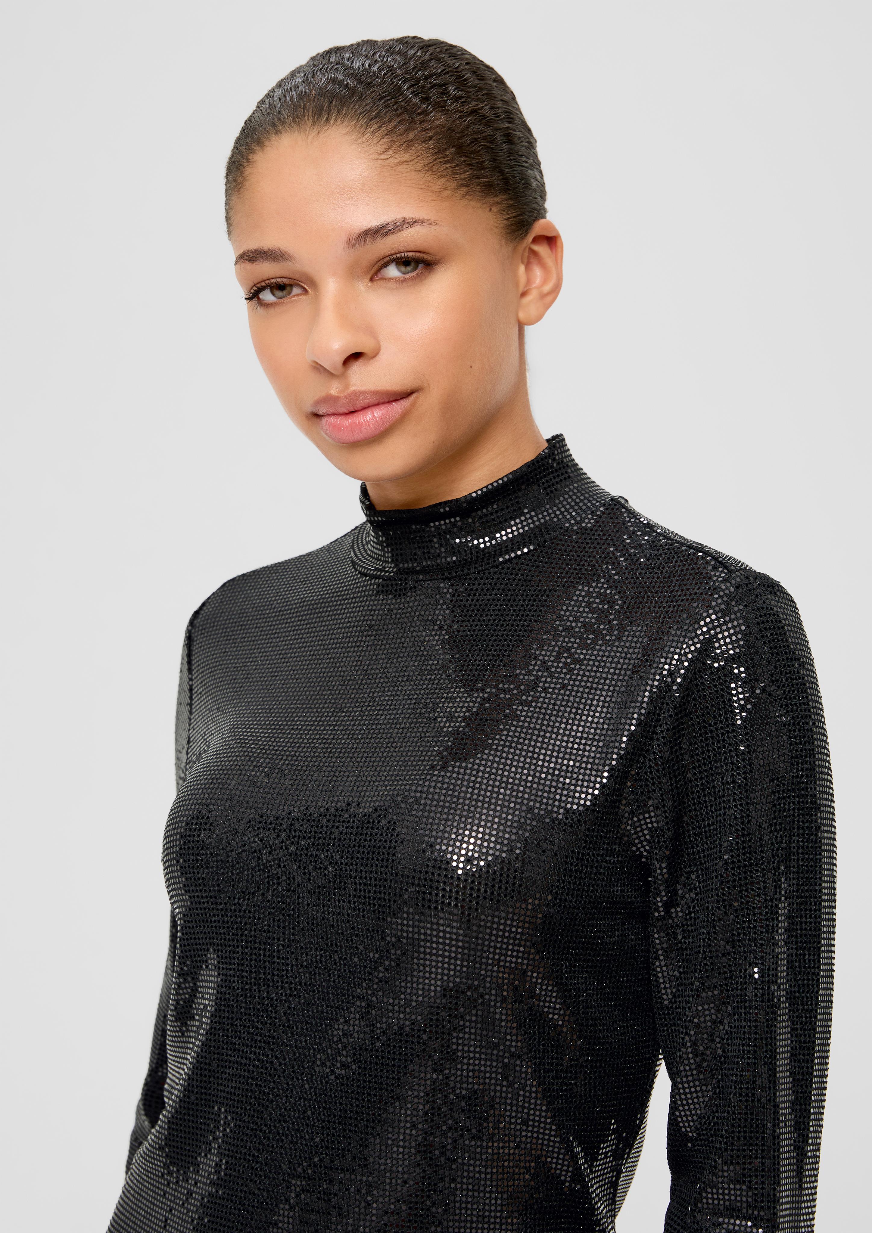 Jerseykleid mit Pailletten  2137471-9999