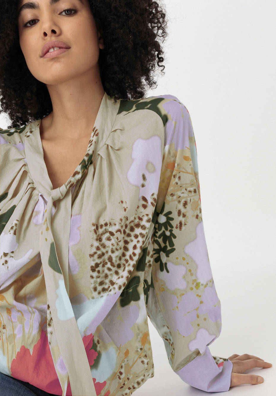 WUNDERKIND X HESSNATUR Bluse aus reiner Bio-Baumwolle