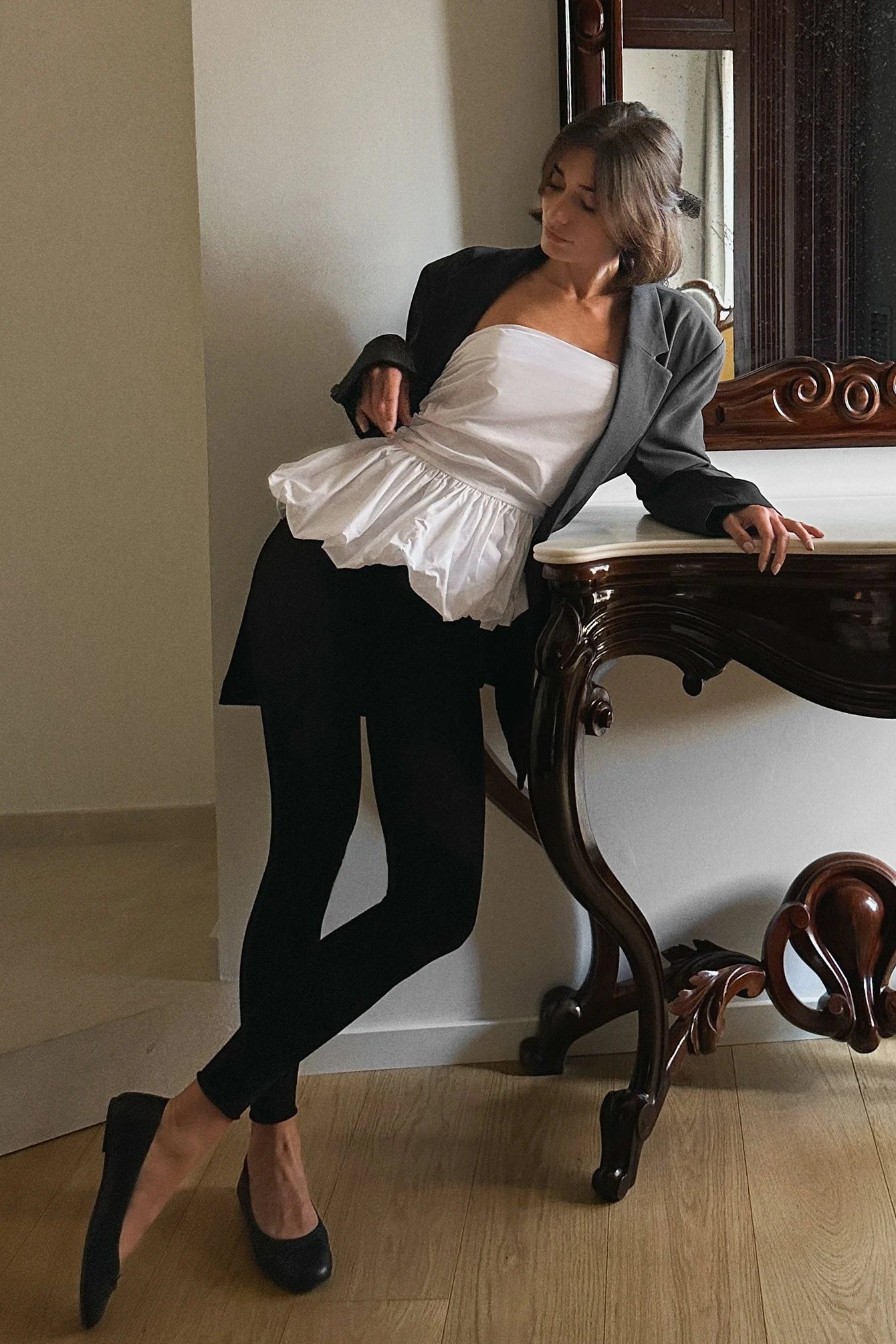 Leggings aus Jersey mit mittlerer Taille