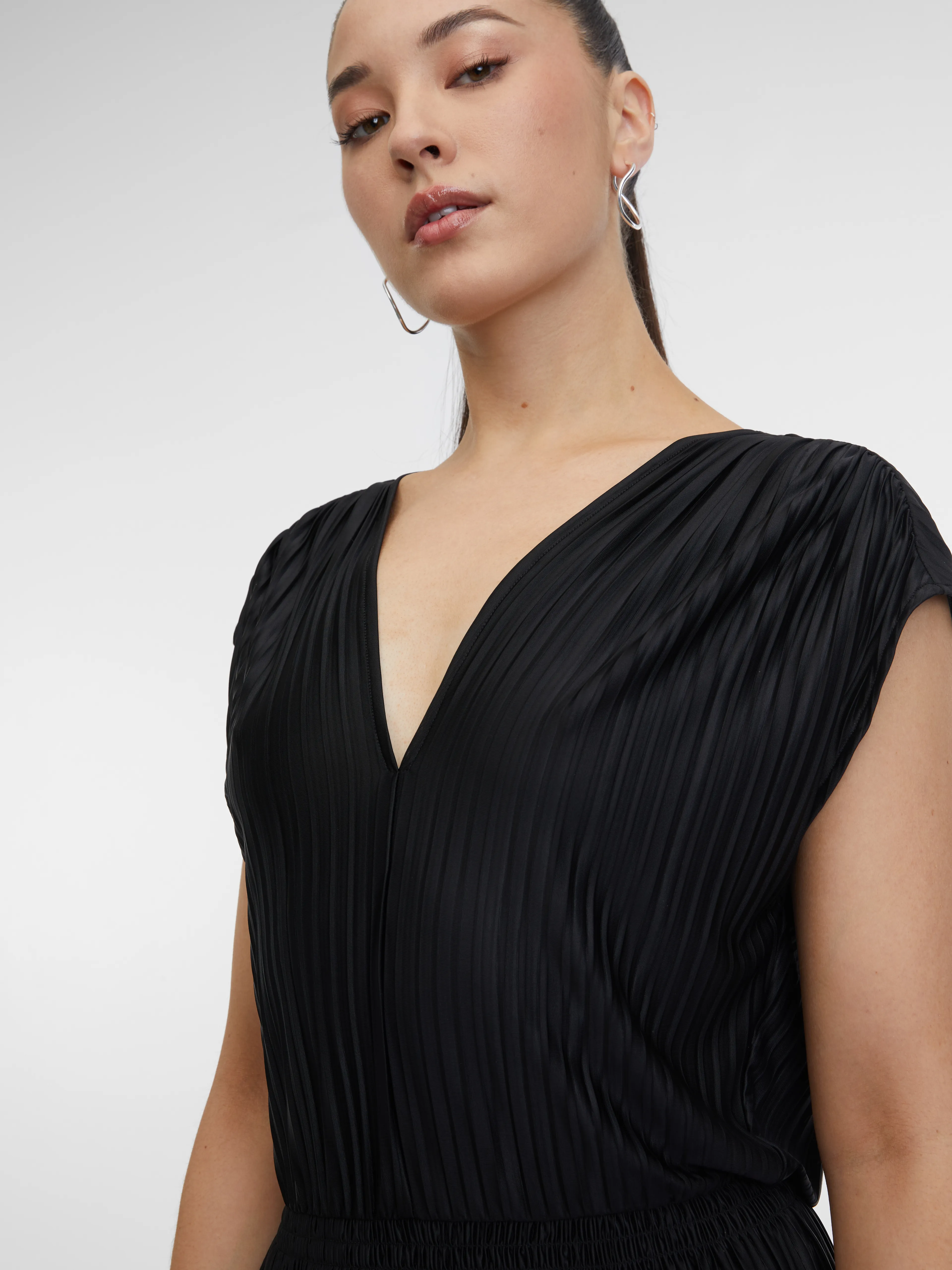 Schwarzes Damen-Midikleid ORSAY