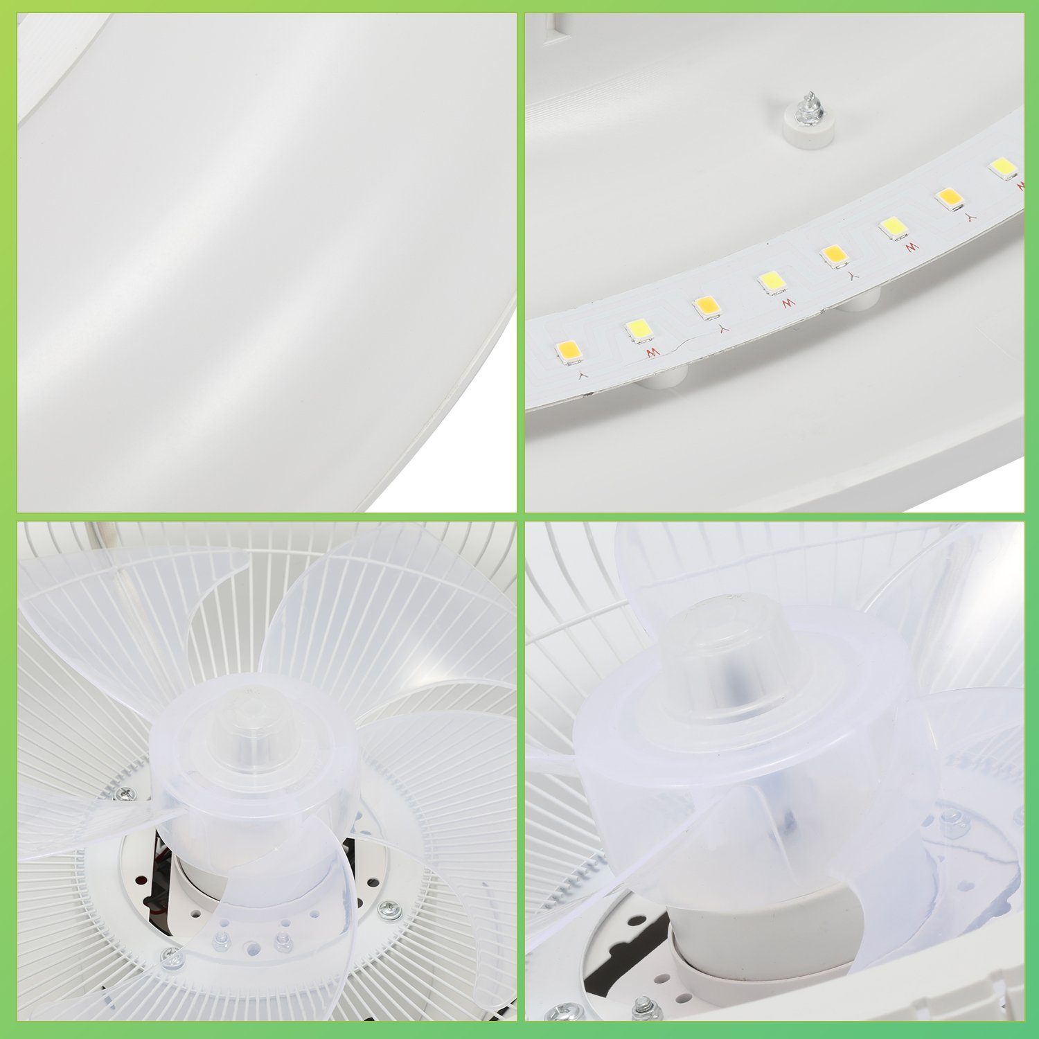 Gimisgu Deckenventilator 80W Deckenventilator Mit Fernbedienung Timer Beleuchtung Dimmbar