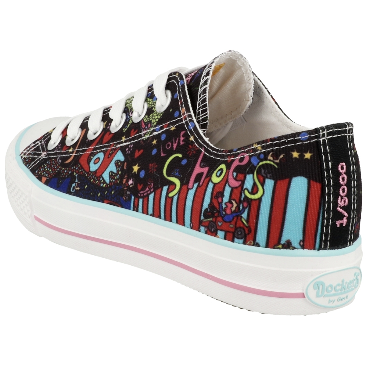 Dockers by Gerli 38AY696 X Art Limited Edition Sneaker Low schwarz