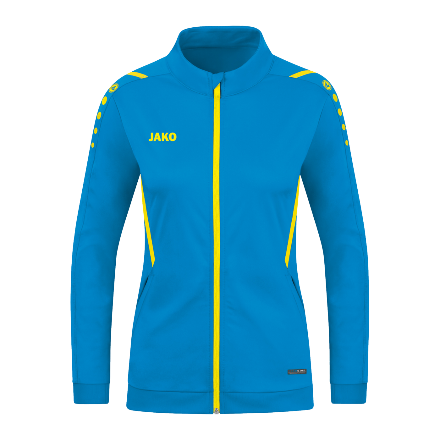 JAKO Challenge Polyesterjacke Damen Blau Gelb F403