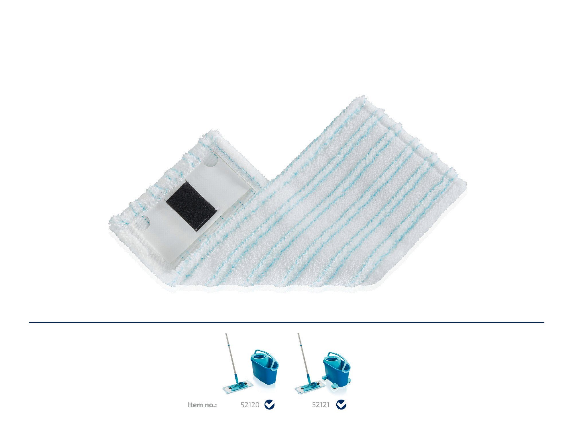 Leifheit 2er Set Wischbezug CLEAN TWIST M Ergo micro duo Wischbezug