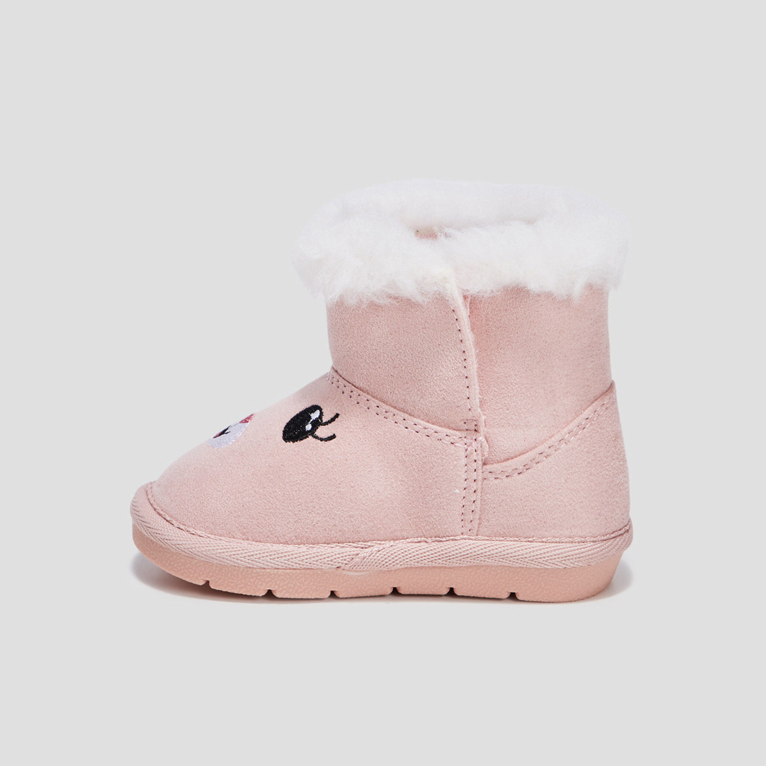 Bottes fourrées rose bébé fille | La Halle