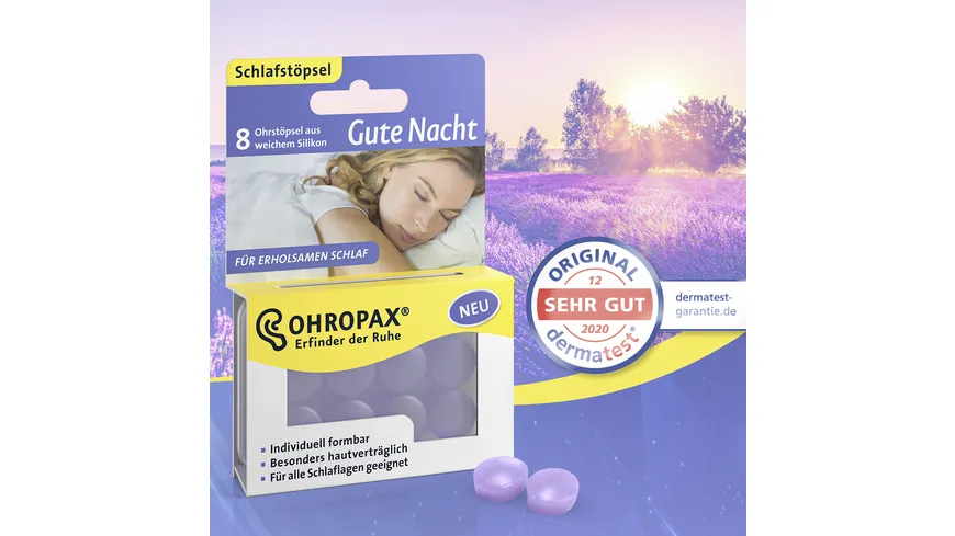 Ohropax Gute Nacht Ohrtöpsel