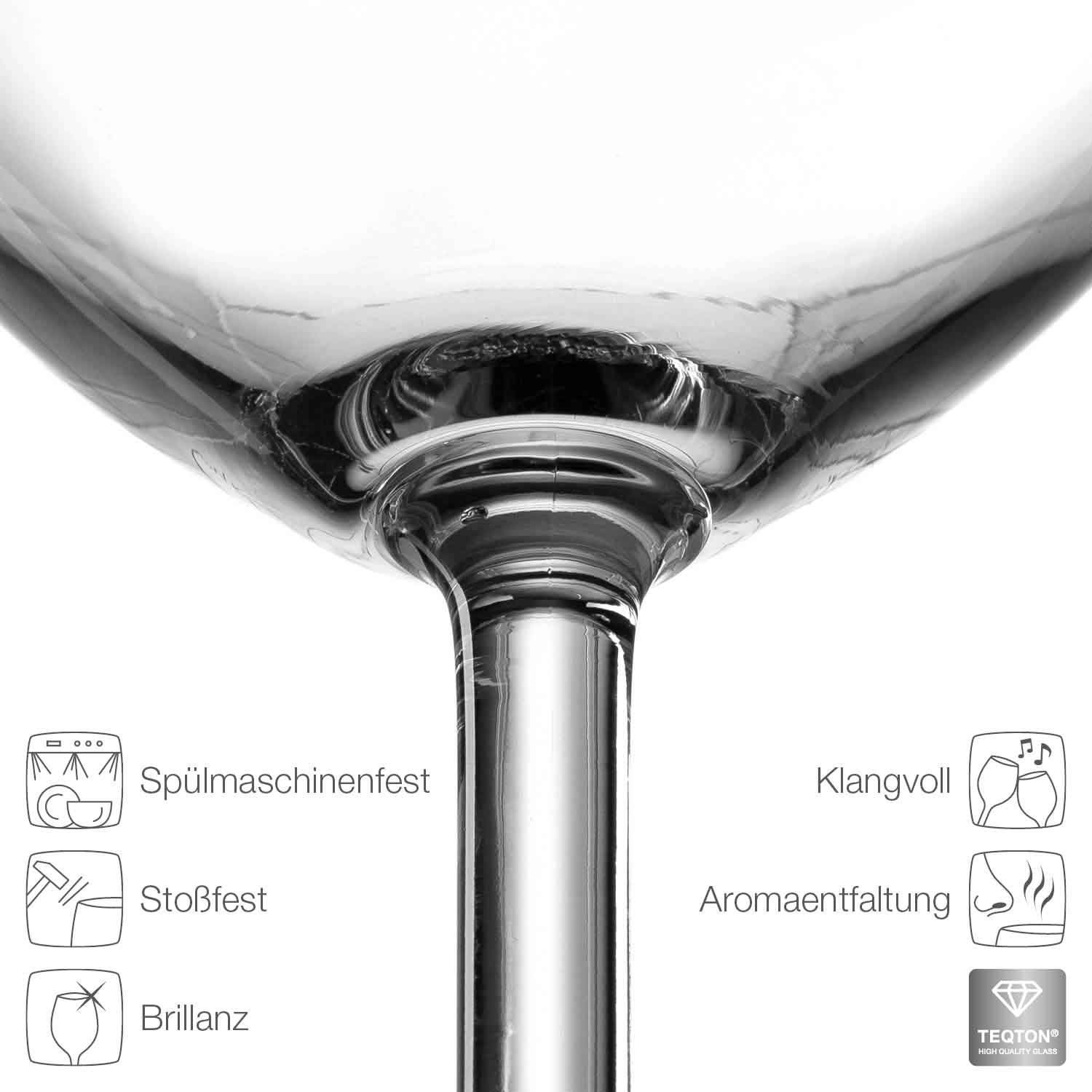 GRAVURZEILE Rotweinglas Leonardo Weingläser im Set - Oma ist die Beste & Opa ist der Beste, Glas, graviertes Geschenk für Oma & Opa