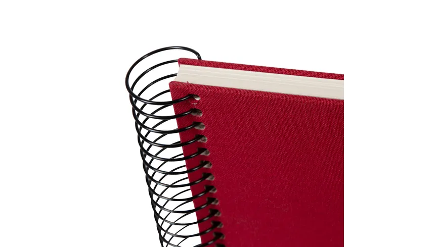 goldbuch Spiralalbum Bella Vista rot 24x17 cm mit 40 weiße Seiten