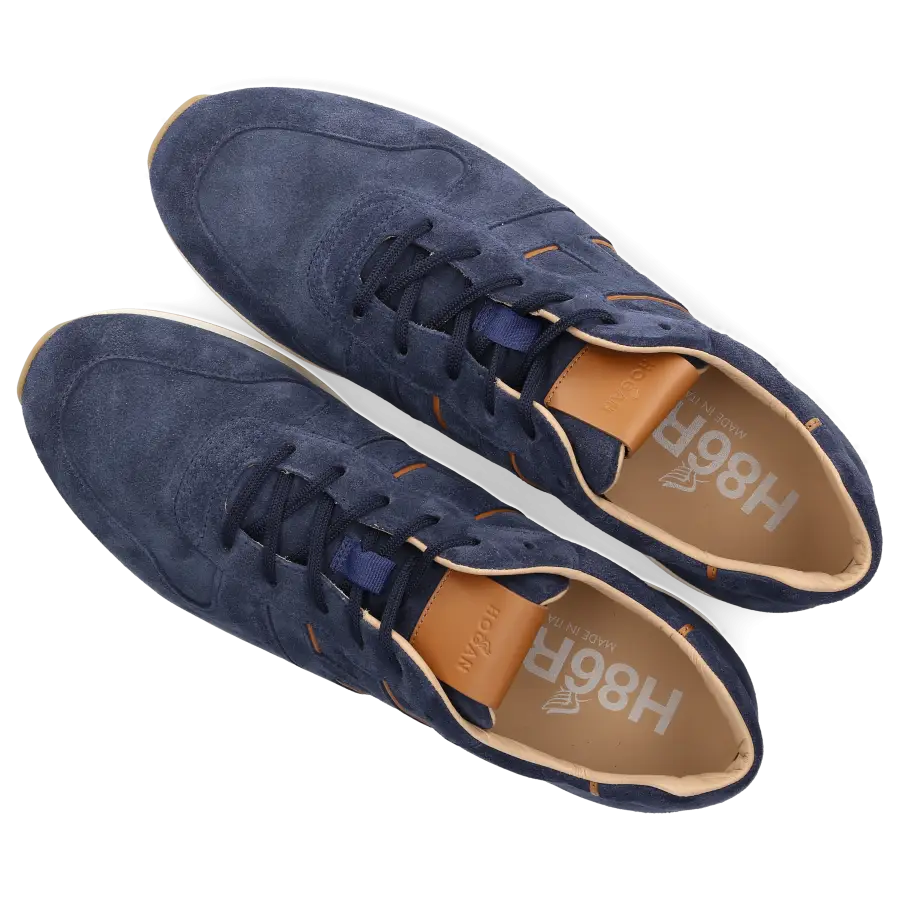 Hogan - Sneaker low H383 Veloursleder - blau
