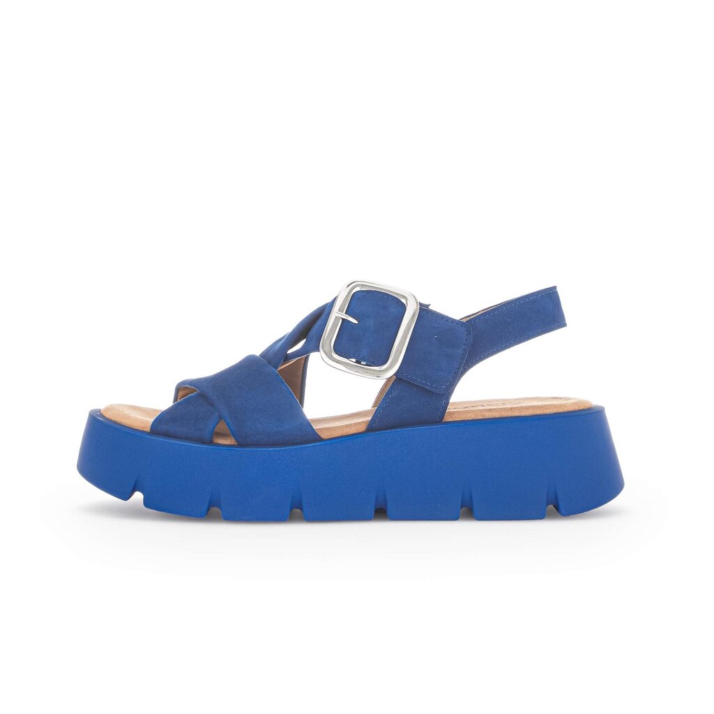 Gabor fashion Plateau Sandale blau