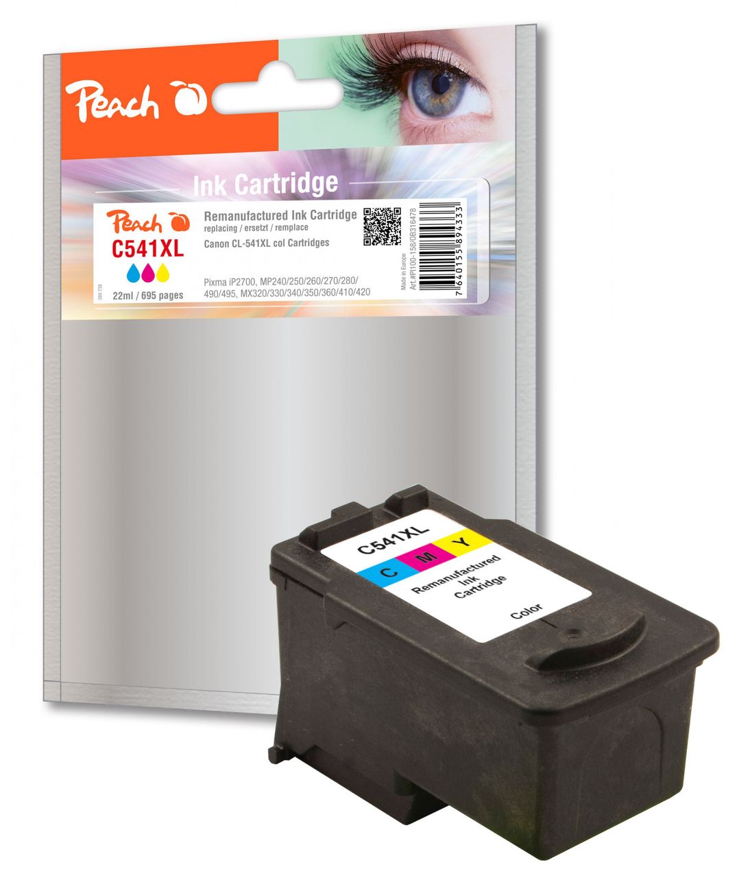 Peach Druckkopf XL color ersetzt Canon CL-541XLC