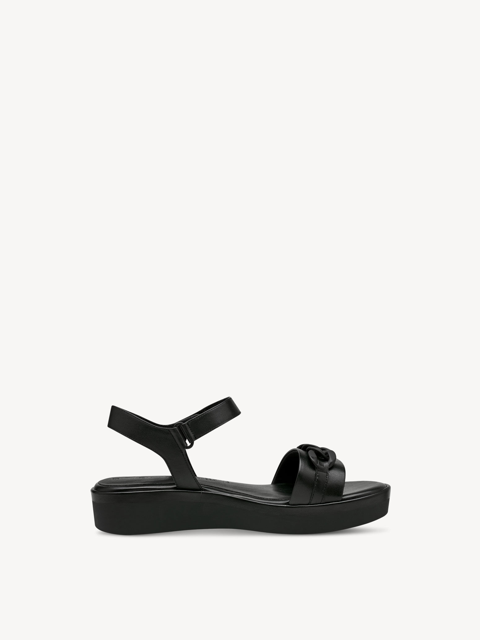 Sandale en cuir - noir