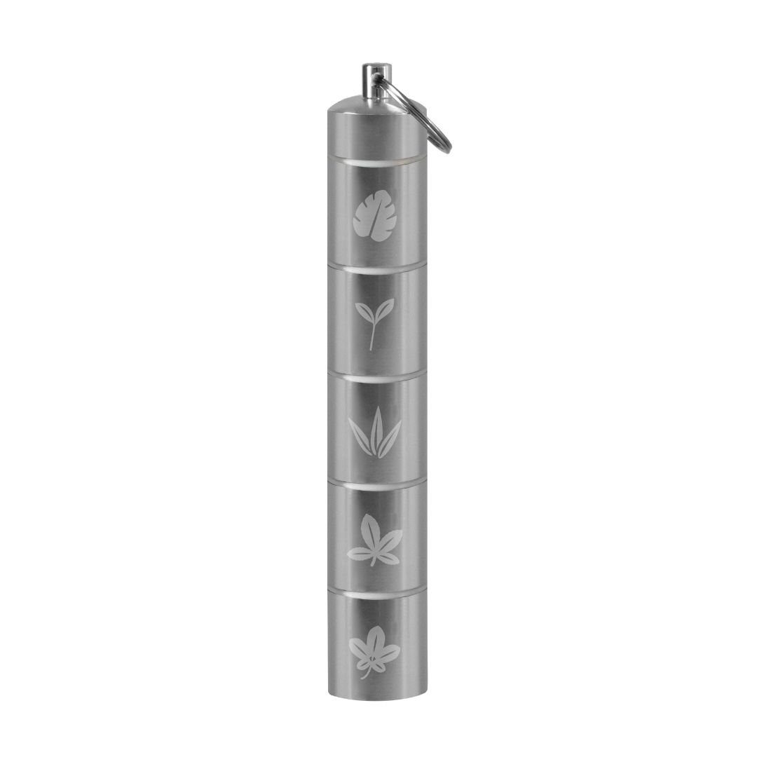 pandoo Gewürzbehälter Reisegewürz Set, Aluminium, (5-tlg)