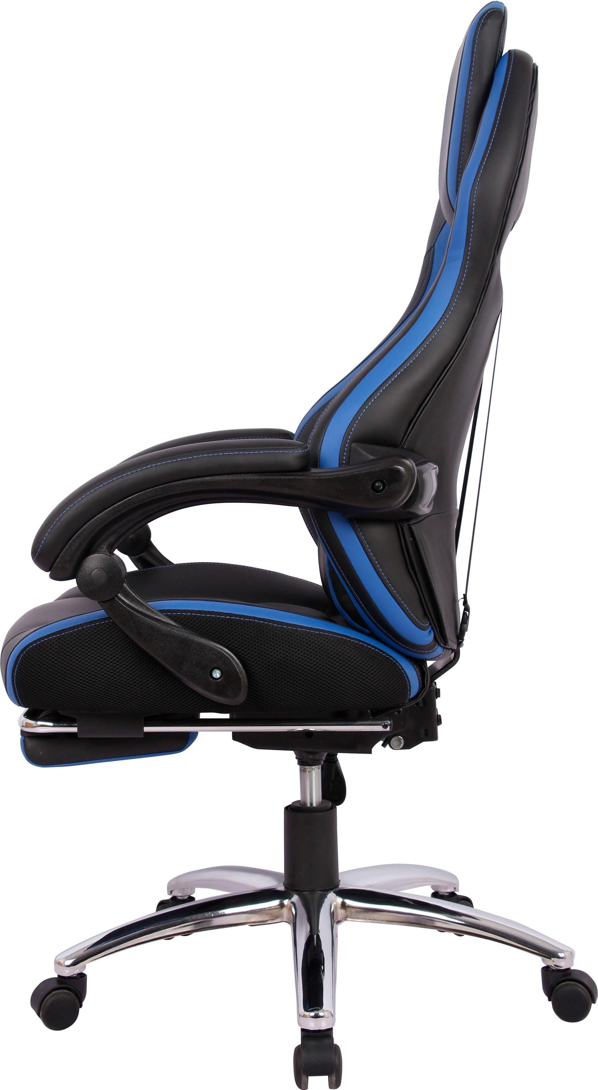 INOSIGN Gaming-Stuhl Sprinta 1, Chefsessel mit ausziehbarer Fußstütze, komfortabel gepolstert mit vielen ergonomischen Funktionen