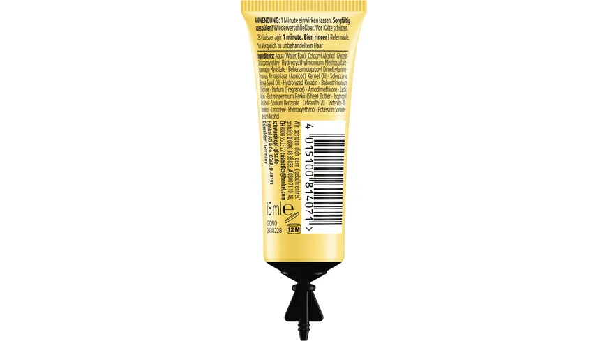 GLISS Oil Nutritive Nährpflege SOS-KUR für Geschmeidigkeit & intensiven Glanz normale Pflege 15 ml