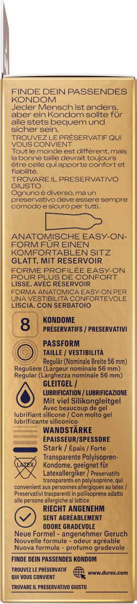 Kondome Natural Feeling, latexfrei, Breite 56mm, 8 St