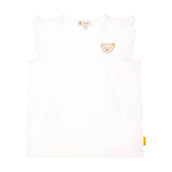 T-Shirt kurzarm, weiß für Mädchen