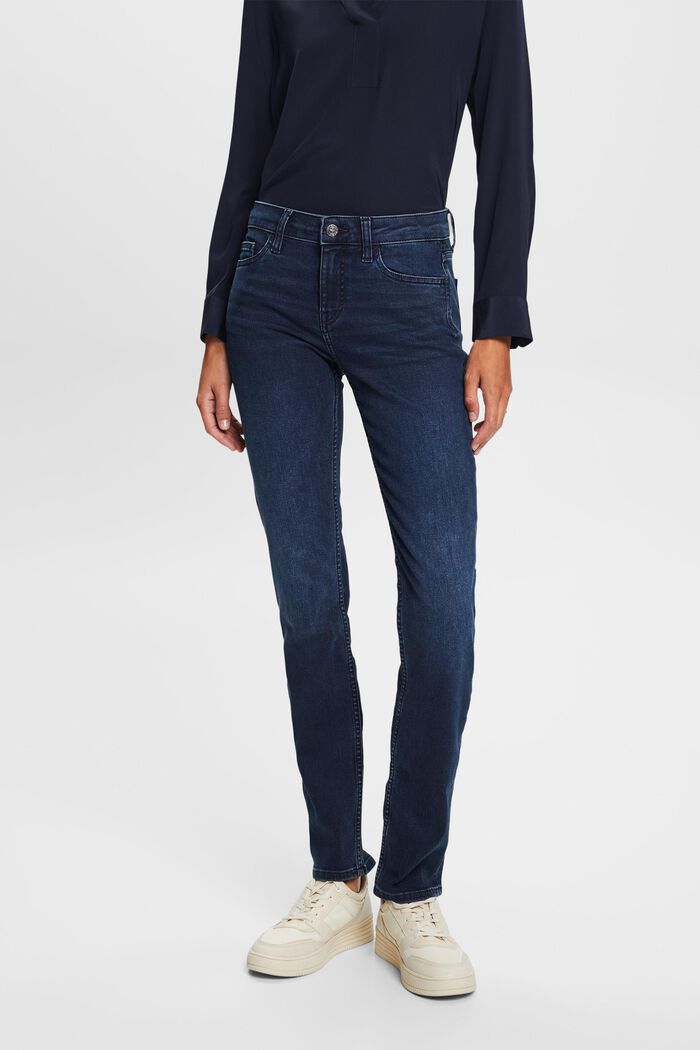 Gerade Jeans mit mittlerer Bundhöhe
