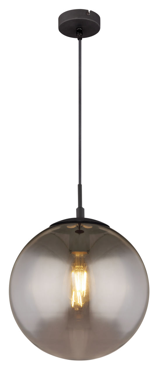 Globo Lighting - BLAMA - Hängeleuchte Metall schwarz matt, 1x E27
