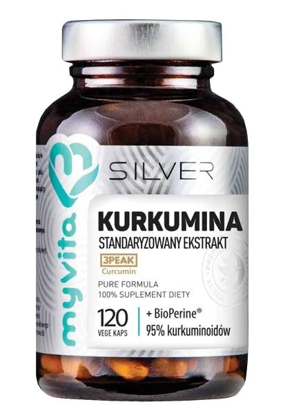 MyVita srebrni kurkumin + piperin 60 kapsula