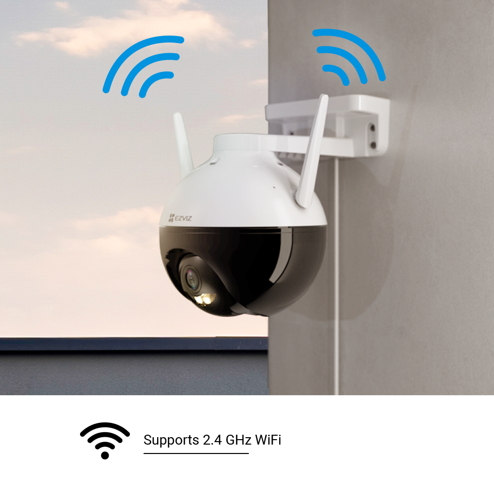 EZVIZ C8C Outdoor Kamera, Motorisierte Schwenk- / Neige-Funktion für 360 -Grad Abdeckung, Active Defense