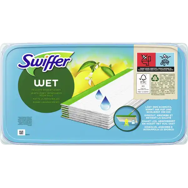 Wet Feuchte Bodentücher Zitrus Nachfüllpackung