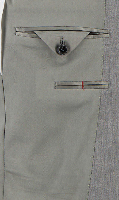 CINQUE, Anzug mit Weste, Super Slim, Schurwoll-Stretch, grau meliert