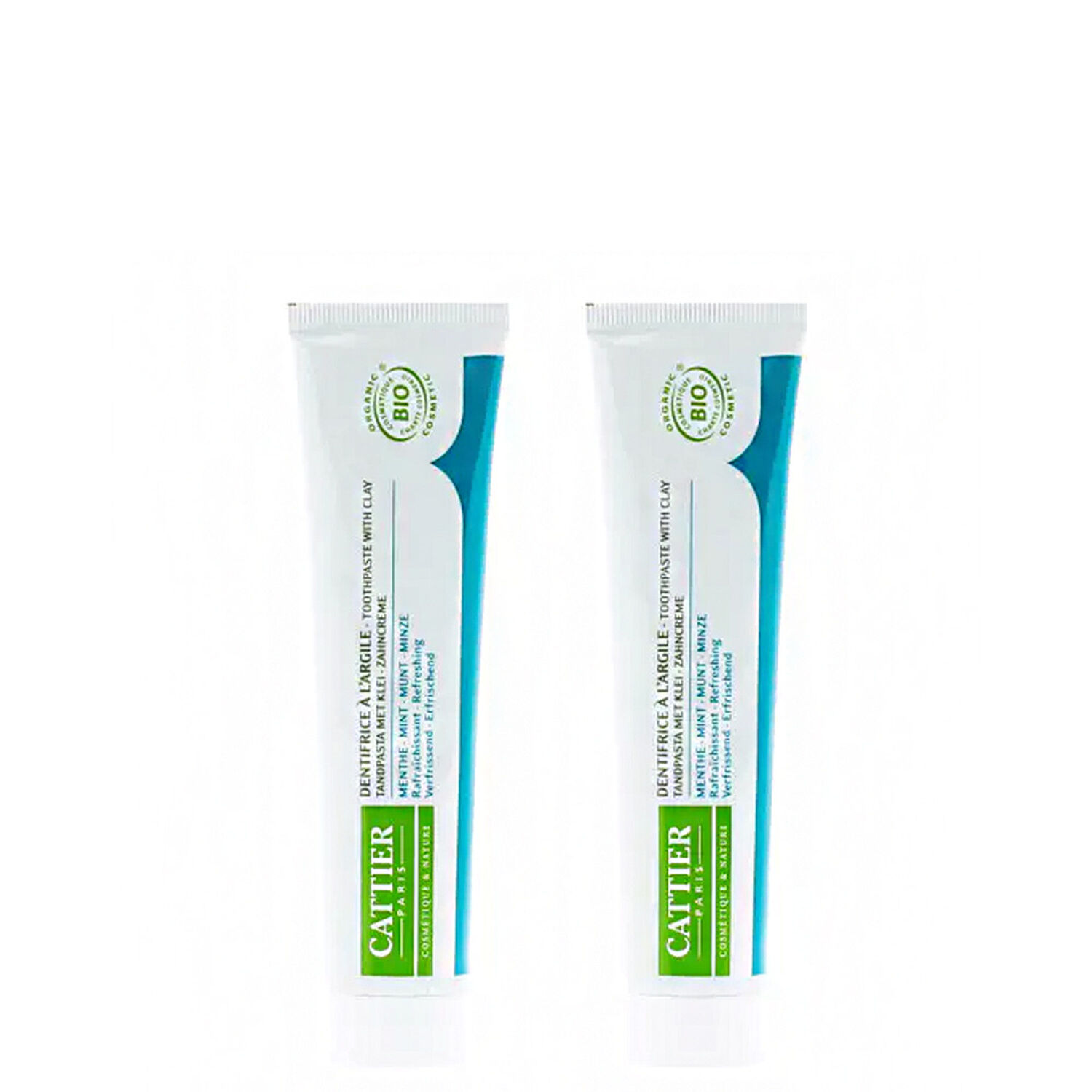 Cattier Dentargile Duo dentifrices rafraîchissant 2x75 ml