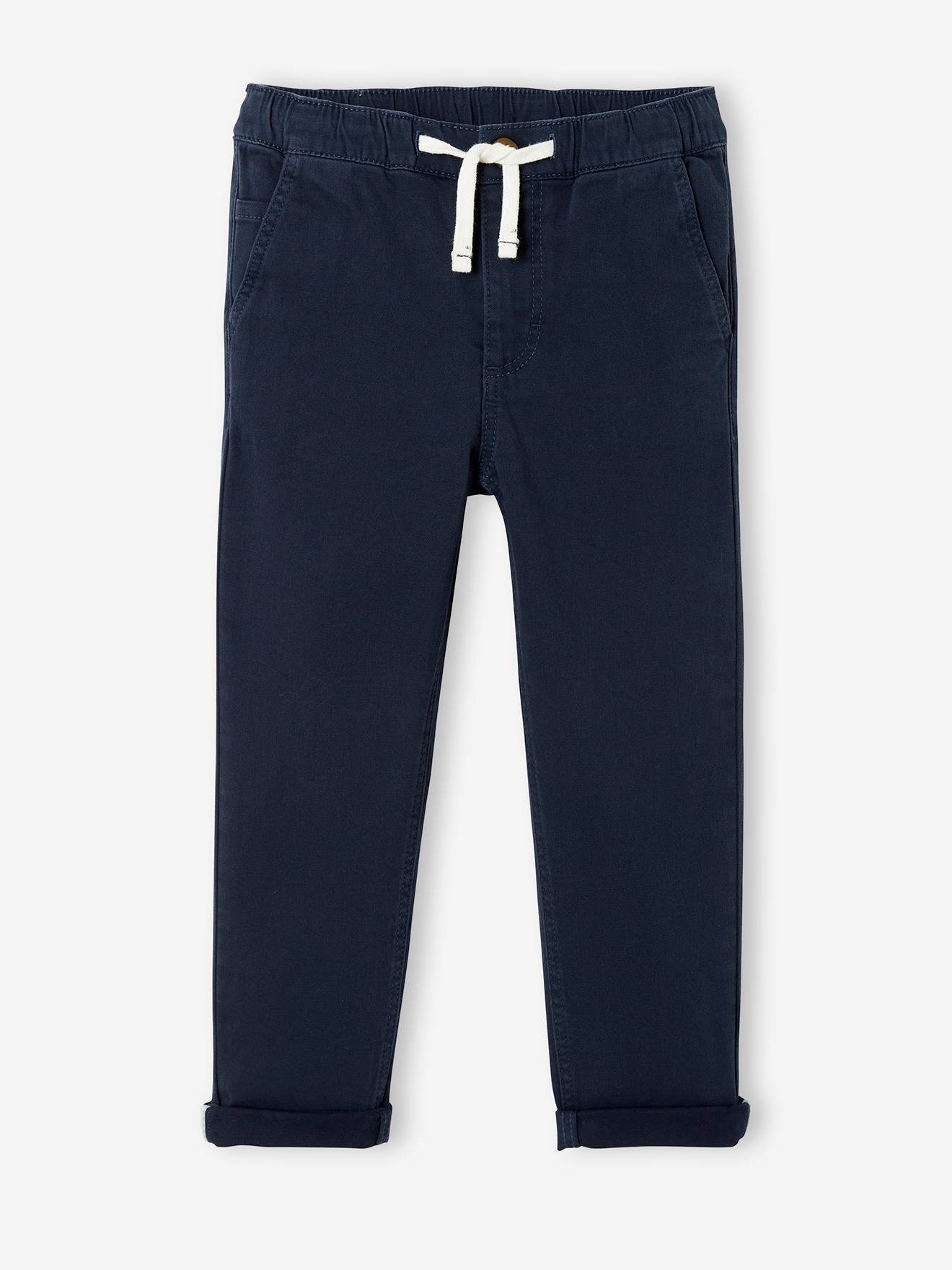 Vertbaudet Jungen Chinohose mit Schlupfbund Oeko-Tex - grün