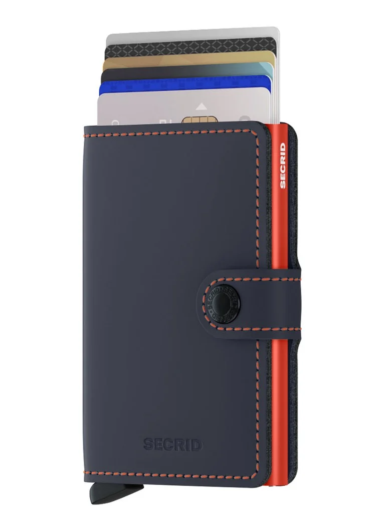 Portafoglio mini Secrid in pelle con porta carte di credito.