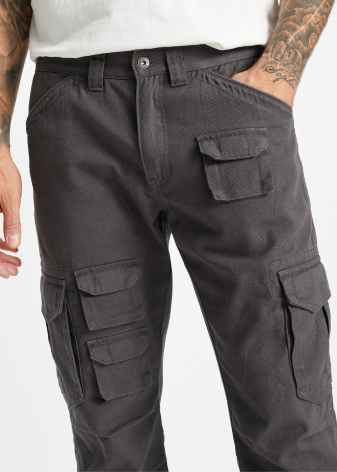 Loose Fit Cargohose, Straight