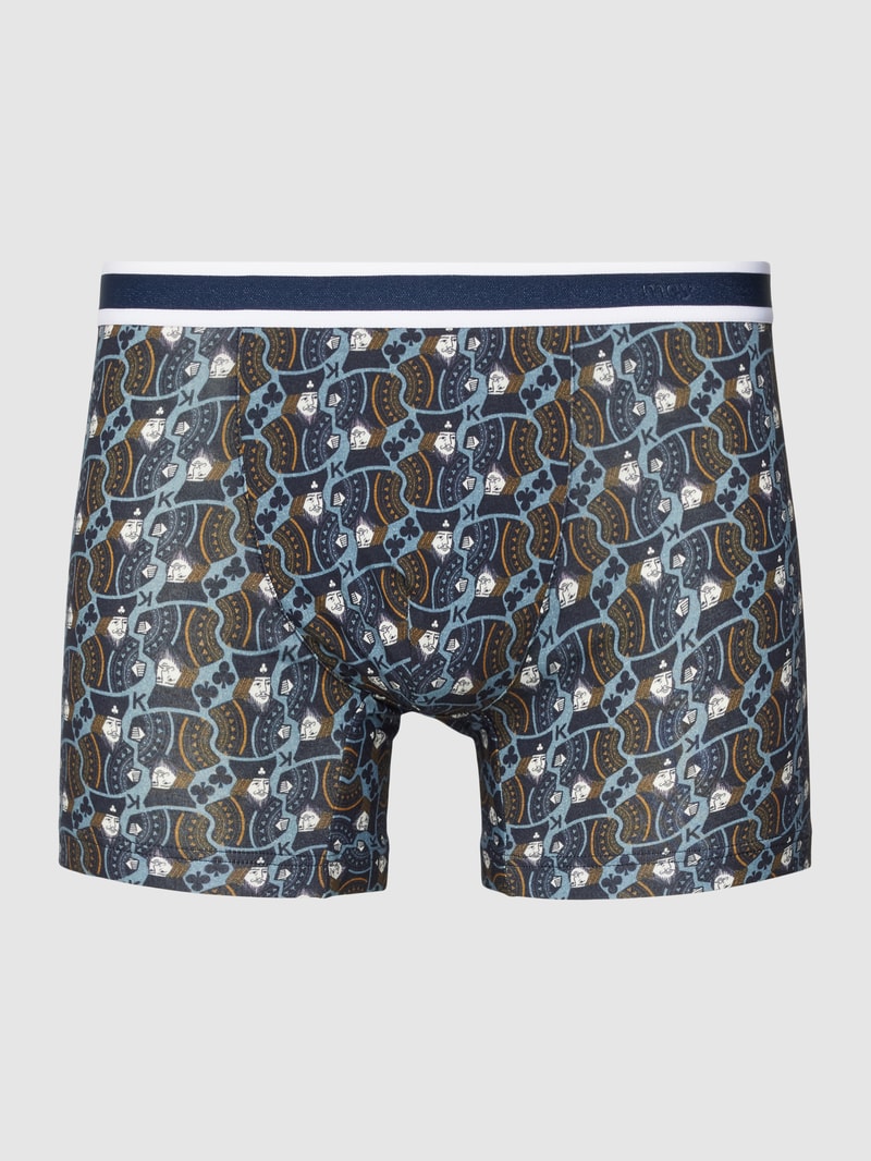 Trunks mit Allover-Muster Modell 'KING' in rauchblau