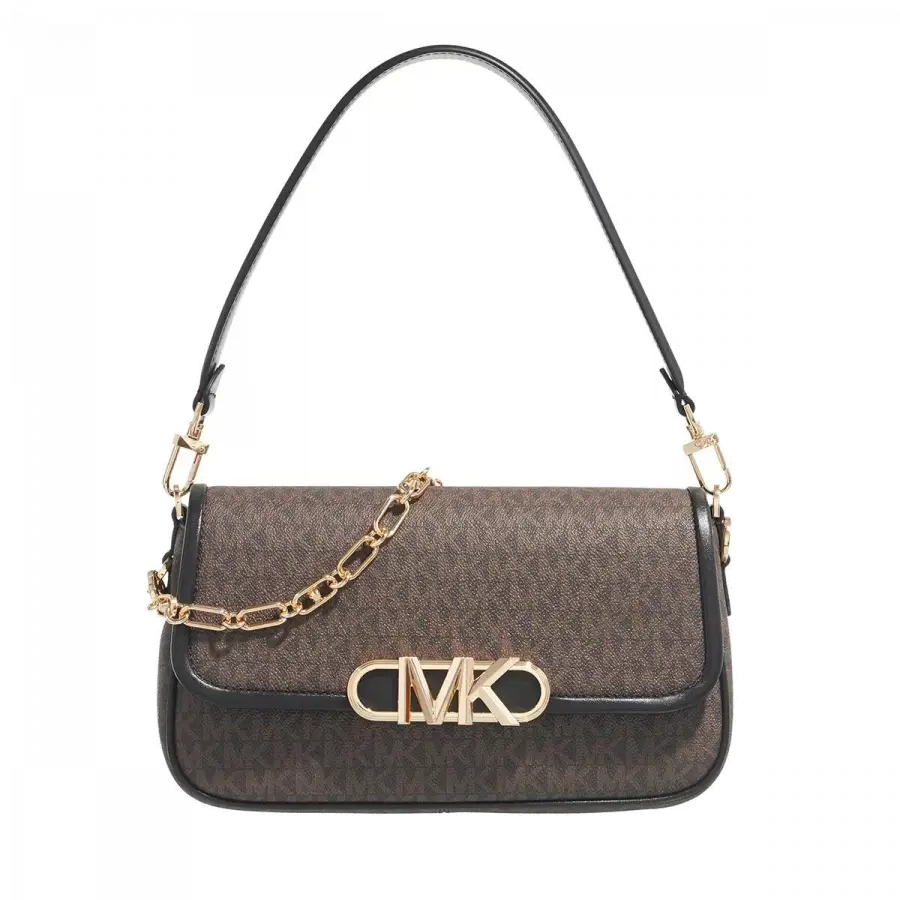 Michael Kors - Michael Kors Clutches & Evening Bags Metallkette Dark Brown - braun