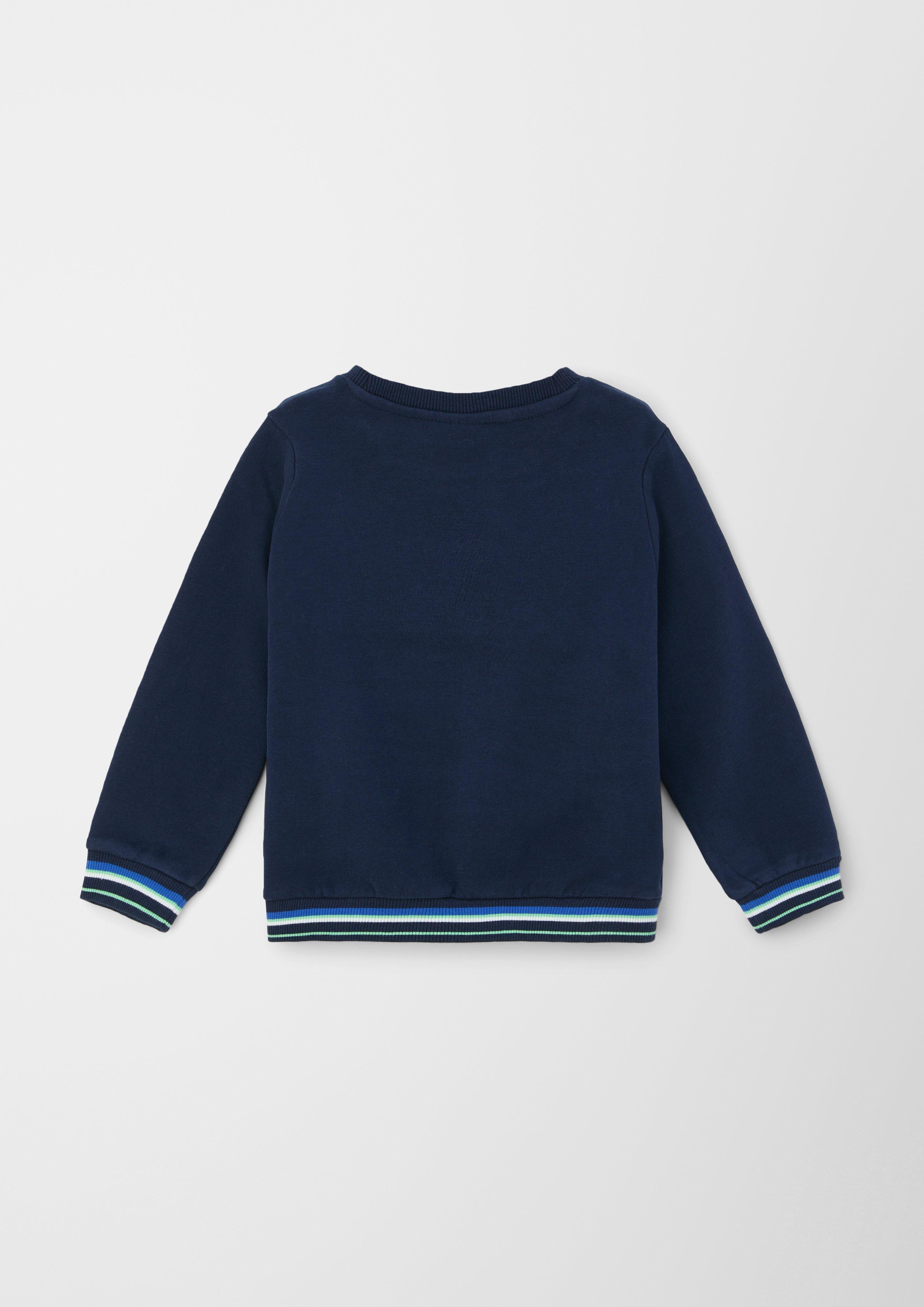 Sweatshirt mit Stickerei und Print  2122970-5952