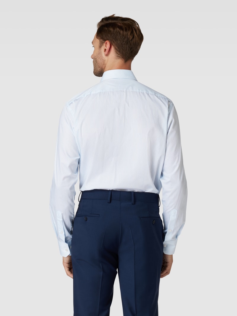 Regular Fit Business-Hemd mit Streifenmuster Modell 'Joe' in bleu