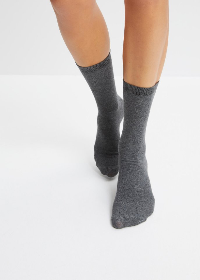 Socken (4er Pack) mit Bio Baumwolle aus Effektgarn